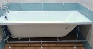 Установка акриловой ванны в Кушве - Профессиональный монтаж от СантехДомКшв от 4088 рублей.